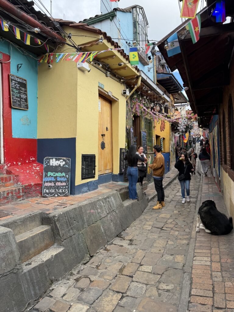 Calles de colores en el centro histórico