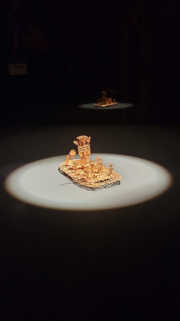 La balsa muisca del Museo del Oro de Bogotá